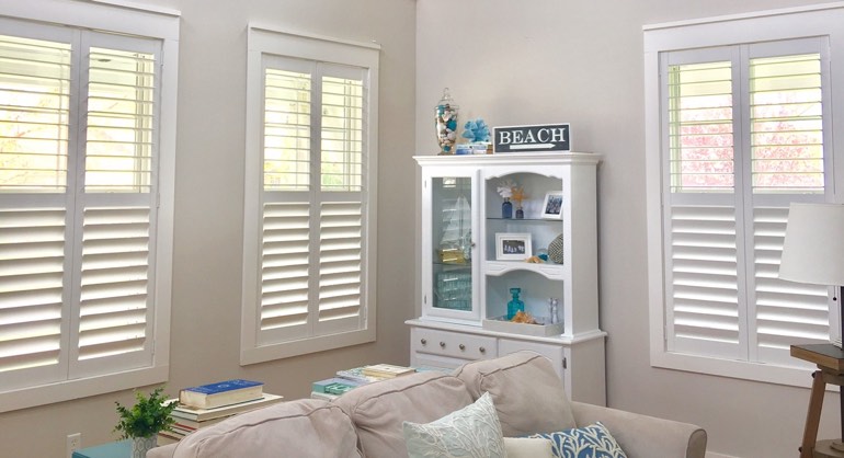 St. George Utah shutters in living room